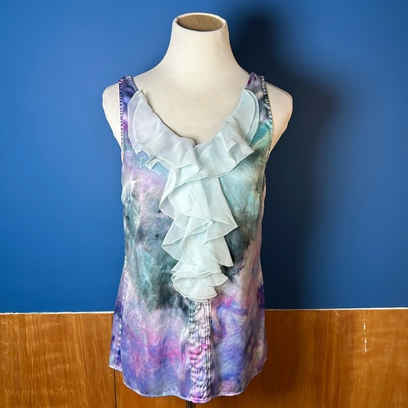 Silk Tye dye tank top - Picture 1 of 7